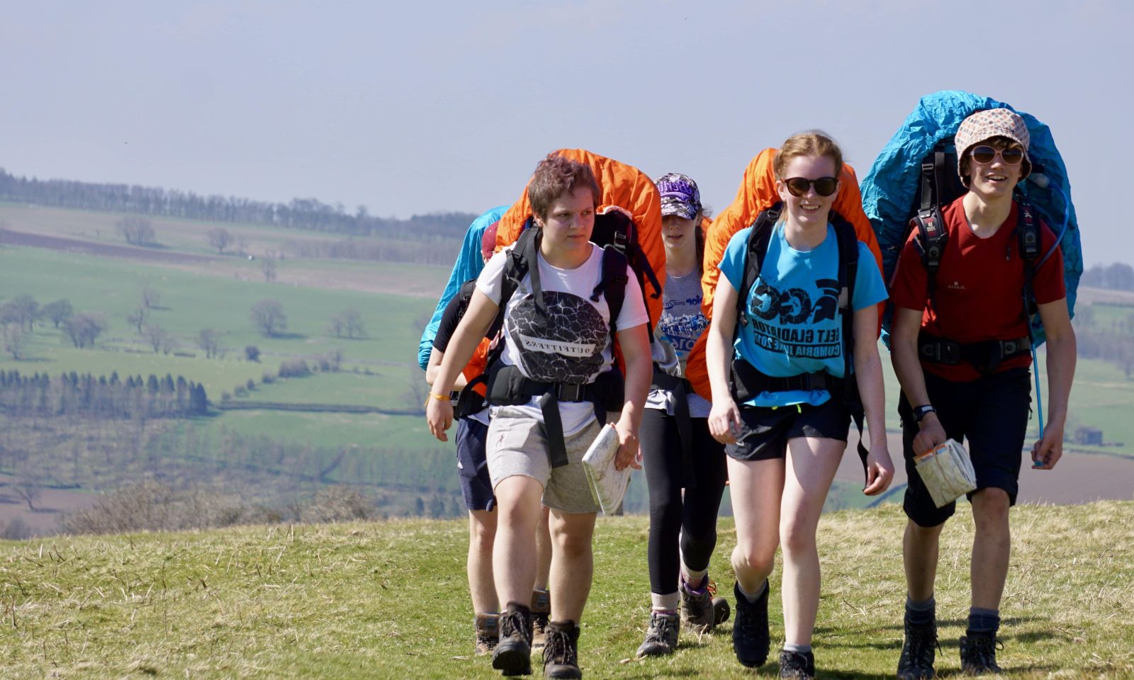 DofE group navigating in the mountains