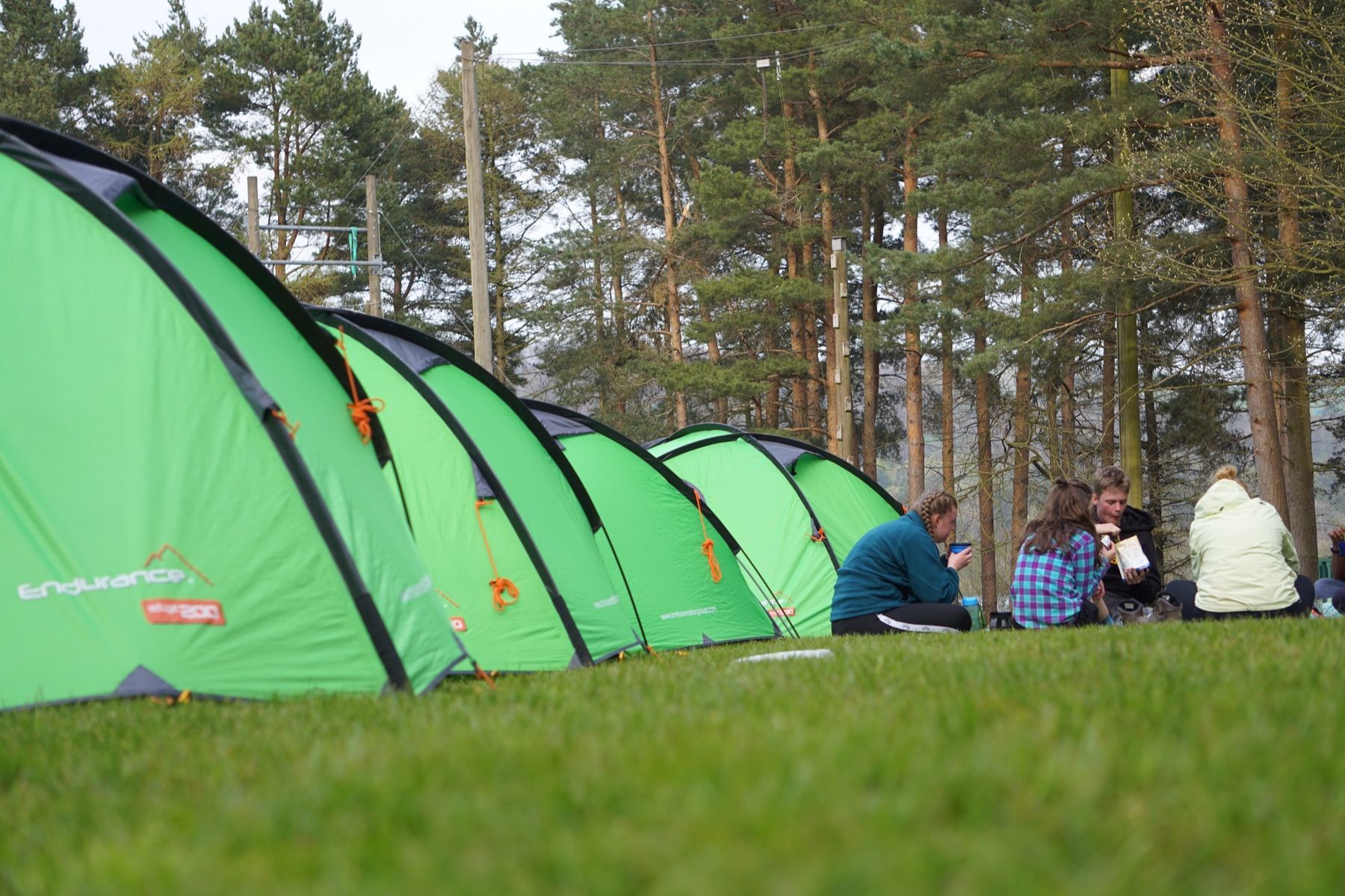 Enjoy a hot dinner in camp.