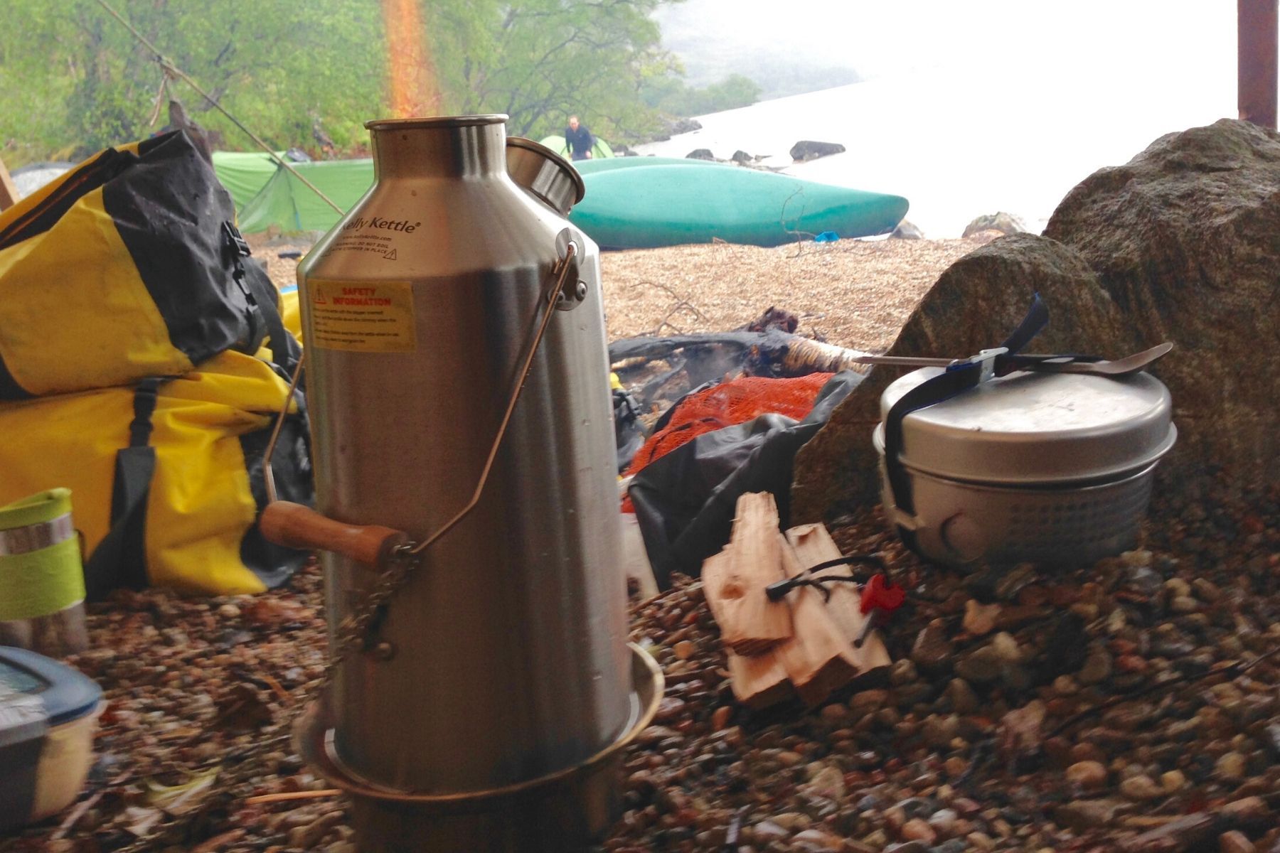 Canoe camping 